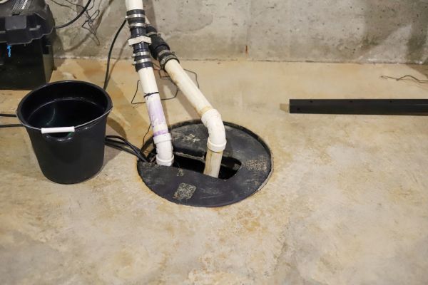 Basement Drainage Installation in Warren