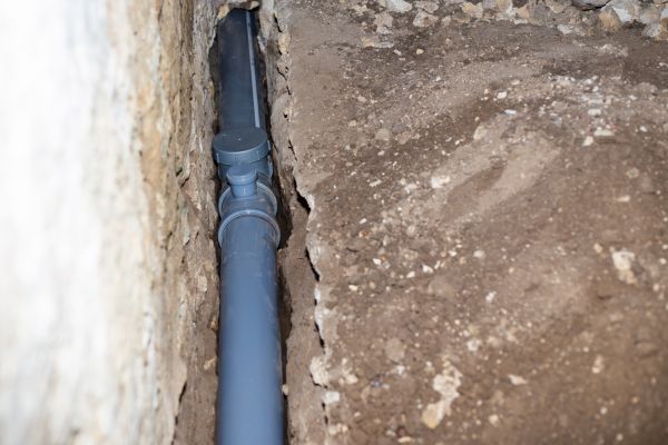 Drain Line Installation in Warren