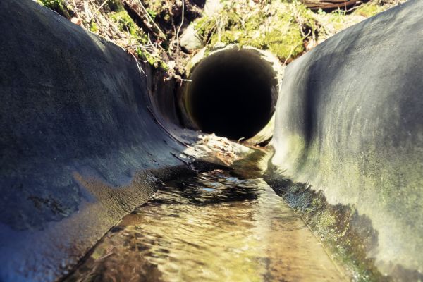 Drainage Swale Installation in Warren