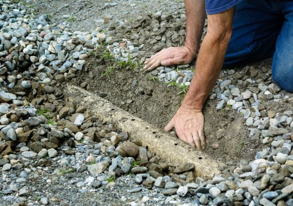 French Ditch Installation in Warren