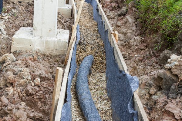French Drain Installation in Warren