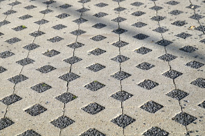 Permeable paving installation